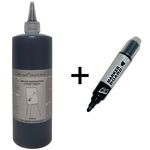Μελάνι Μαρκαδόρου Πίνακα 580ml Μαύρο exoplismos edu + Δώρο WB600