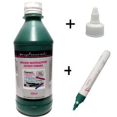 Μελάνι πίνακα 500ml Πράσινο Exoplismos Edu + WB450 + Σταγονόμετρο