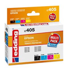 Μελάνι Εκτυπωτή Edding-405 Multi pack 4 Epson Stylus C64 ( T0441, T0442, T0443, T0444 )