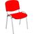 Καρέκλα Αναμονής Isoscele με Κόκκινη Επένδυση - Γκρι Σκελετό