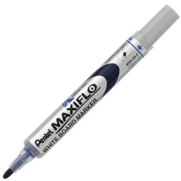 Μαρκαδόρος Λευκού Πίνακα Pentel Maxiflo MWL5S Μπλε