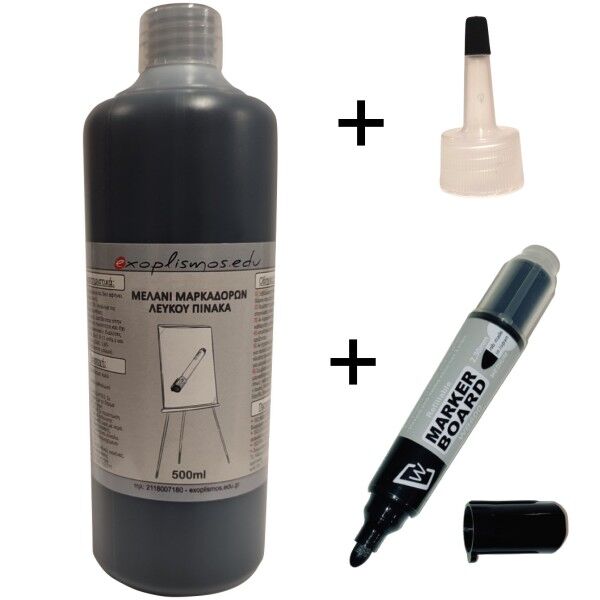 Μελάνι πίνακα 500ml Μαύρο Exoplismos Edu + WB600