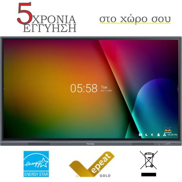 Διαδραστική Οθόνη Αφής 86" Viewsonic IFP8633-G 4K Interactive Display
