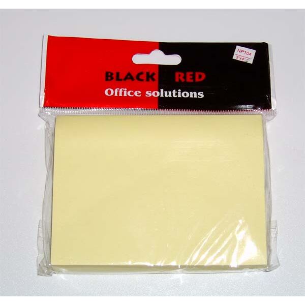 Αυτοκόλλητες σημειώσεις black red 76x102