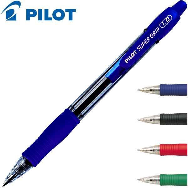 Στυλό Με Κουμπί 1.00mm Pilot Super Grip Κόκκινο