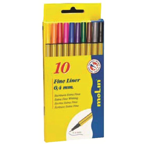 Μαρκαδόροι Fine Liner 10 χρώματα