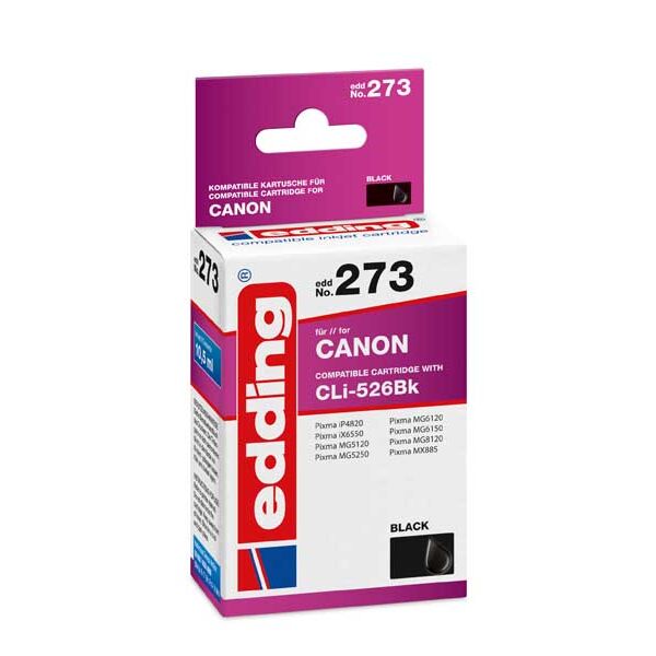 Μελάνι Εκτυπωτή Edding-273 Canon CLi-526Bk black (Foto)