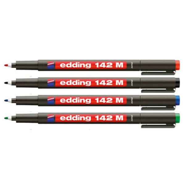OHP διαφανειών ανεξίτηλοι  1,0mm edding 142 M σετ 4 χρωμάτων