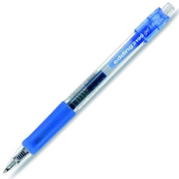 Gel roller με κουμπί edding 2190 0.7mm σε μπλε