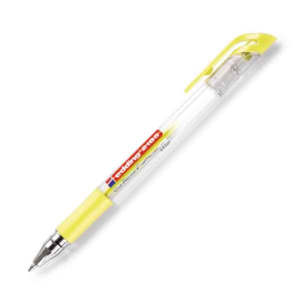Gel roller edding 2185 0.7mm σε παστέλ κίτρινο
