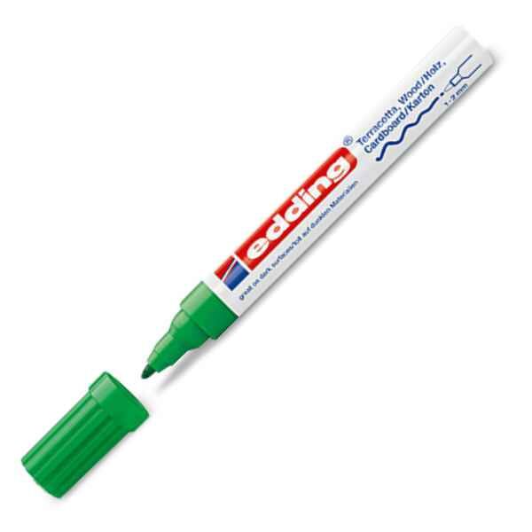 Μαρκαδόρος deco marker edding 4040, για ματ βαφή σε όλες σχεδόν τις επιφάνειες σε πράσινο