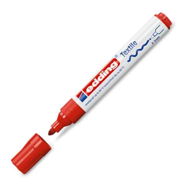 Μαρκαδόρος TEXTILE marker- υφάσματος edding 4500 σε κόκκινο 002