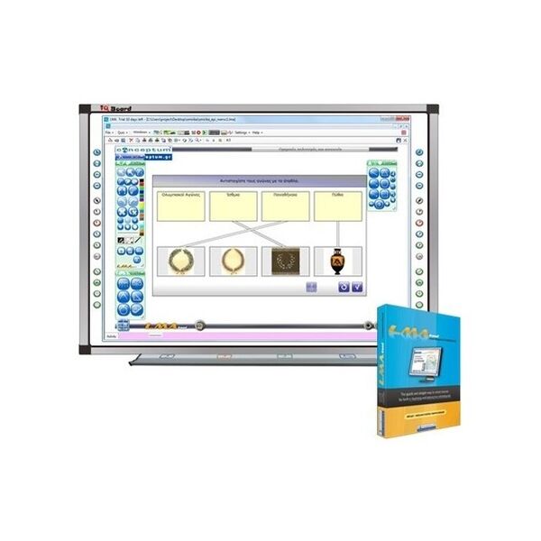Διαδραστικός Πίνακας IQ Board LMA 100-6 6 POINT TOUCH
