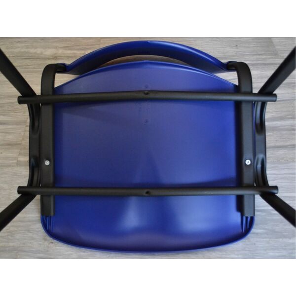 Καρέκλα Με Αναλόγιο - Σεμιναρίου Novaiso Μπλε με Γκρι Σκελετό