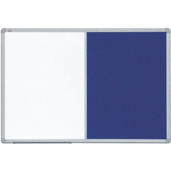 Πίνακας Combi Board Τσόχας - Λευκός Μαγνητικός 90x120cm 2x3SA - TCAST129