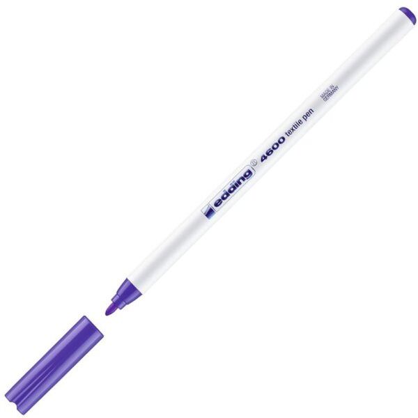 Μαρκαδόρος TEXTILE marker- υφάσματος edding 4600 σε βιολέ φωσφορούχο 068