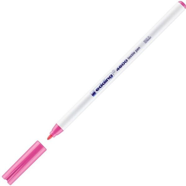 Μαρκαδόρος TEXTILE marker- υφάσματος edding 4600 σε ροζ φωσφορούχο 069