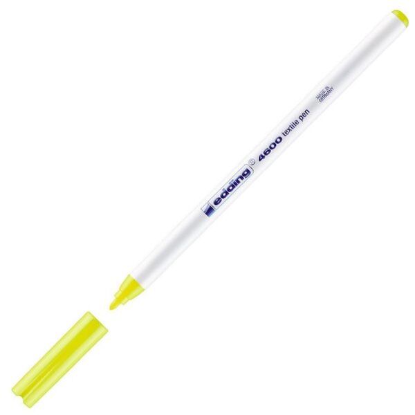 Μαρκαδόρος TEXTILE marker- υφάσματος edding 4600 σε κίτρινο φωσφορούχο 065