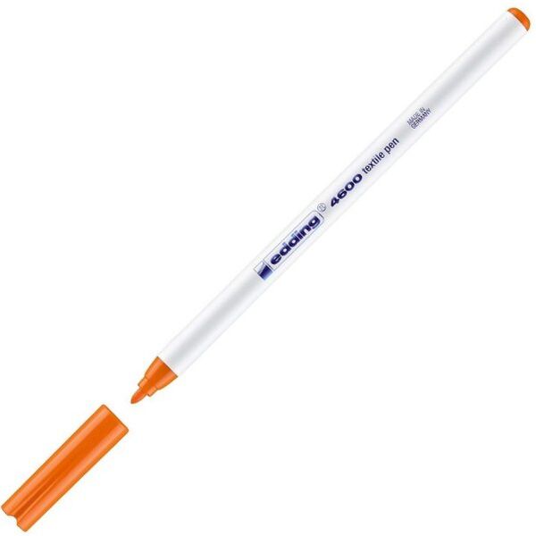 Μαρκαδόρος TEXTILE marker- υφάσματος edding 4600 σε πορτοκαλί φωσφορούχο 066