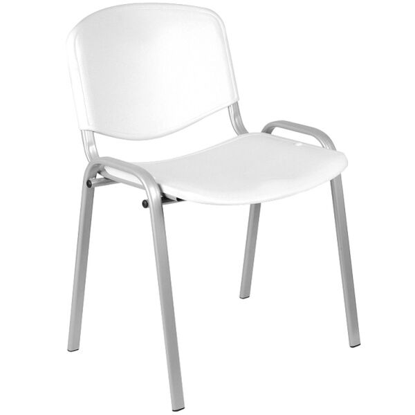 Καρέκλα Φροντιστηρίου Novaiso Λευκή με Γκρι Σκελετό