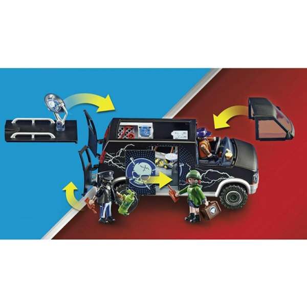 Playmobil 70575 Αστυνομικό ελικόπτερο και ληστές με βαν