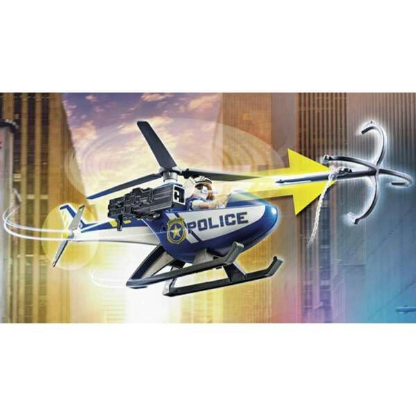 Playmobil 70575 Αστυνομικό ελικόπτερο και ληστές με βαν