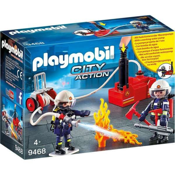 Playmobil 9468 Πυροσβέστες με αντλία νερού
