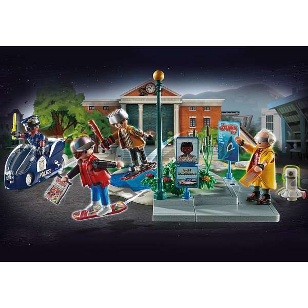 Playmobil 70634 Back to the Future Μέρος 2ο Περιπέτειες με τα Ιπτάμενα Πατίνια