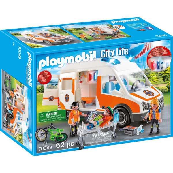 Playmobil 70049 Ασθενοφόρο με Διασώστες