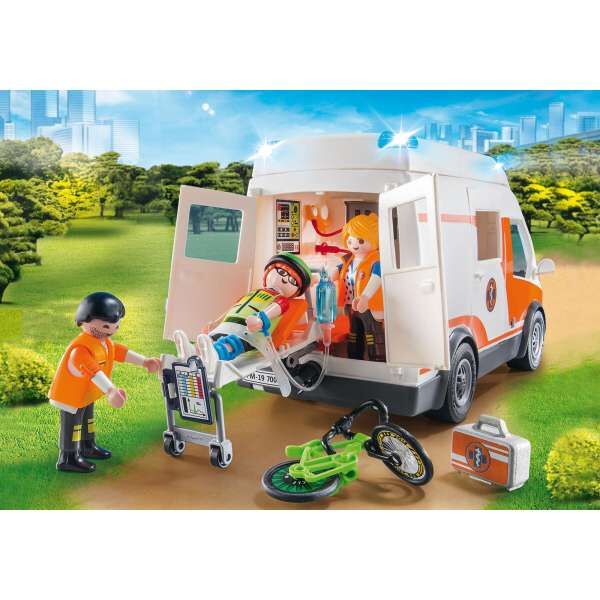 Playmobil 70049 Ασθενοφόρο με Διασώστες