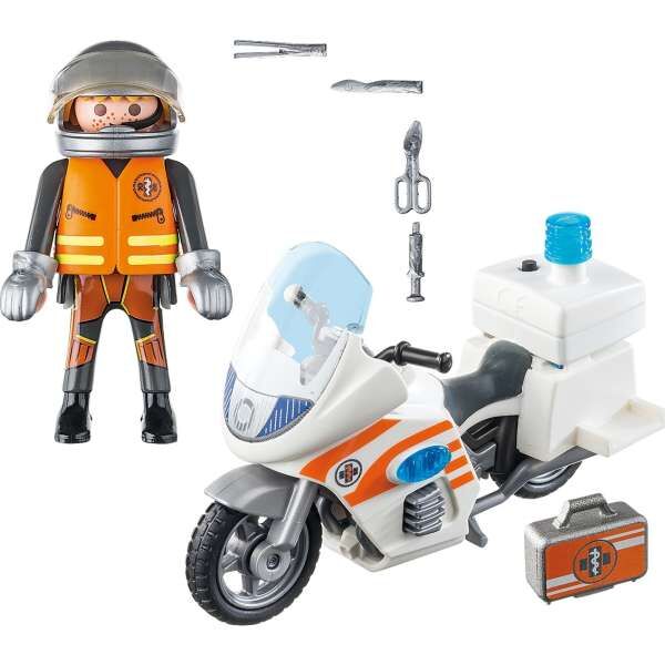 Playmobil 70051 Διασώστης με Μοτοσικλέτα