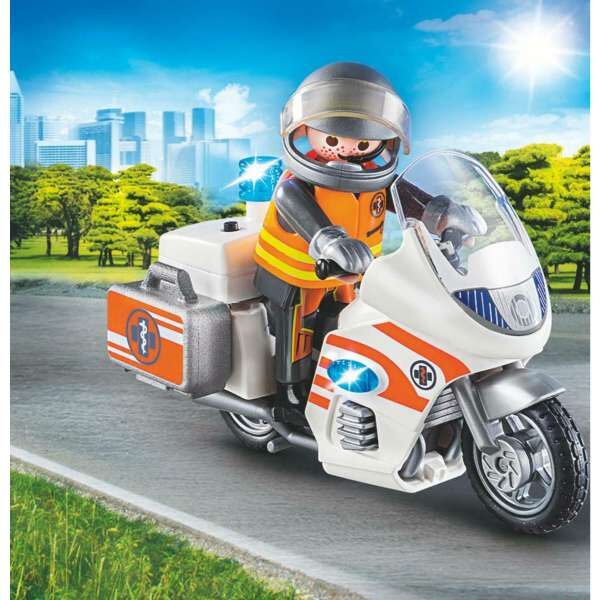 Playmobil 70051 Διασώστης με Μοτοσικλέτα