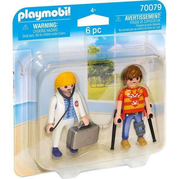 Playmobil 70079 Duo Pack Γιατρός και ασθενής