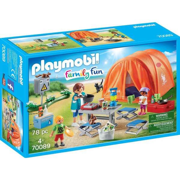 Playmobil 70089 Οικογενειακή Σκηνή Camping